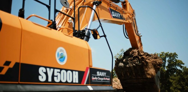 Experience the Power of the SANY SY500H Excavator: A Cut Above the CAT 349!