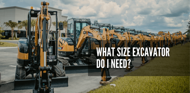 What size excavator do I need to use?